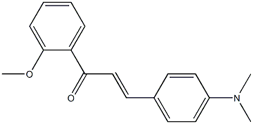 4-Dimethylamino-2'-methoxy-trans-chalcone Struktur