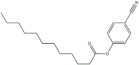Lauric acid 4-cyanophenyl ester Struktur