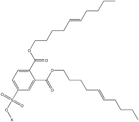 4-(Potassiosulfo)phthalic acid di(5-decenyl) ester Structure