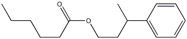 Hexanoic acid 3-phenylbutyl ester Struktur
