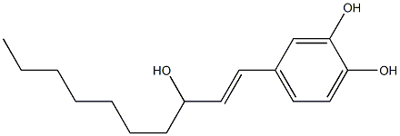 4-[(E)-3-Hydroxy-1-decenyl]pyrocatechol Struktur