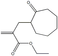 2-Methylene-3-(2-oxocycloheptyl)propionic acid ethyl ester Struktur