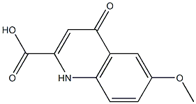 6-Methoxy-1,4-dihydro-4-oxoquinoline-2-carboxylic acid Struktur