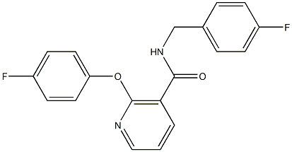 N-(4-Fluorobenzyl)-2-(4-fluorophenoxy)nicotinamide Structure