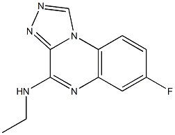 4-Ethylamino-7-fluoro[1,2,4]triazolo[4,3-a]quinoxaline Struktur
