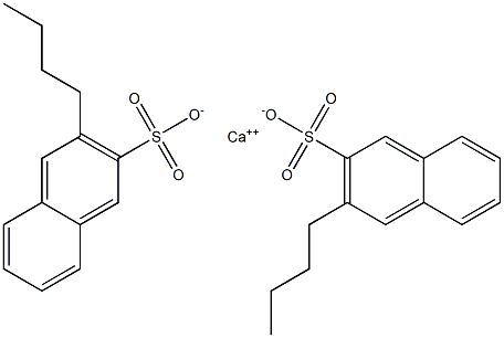 Bis(3-butyl-2-naphthalenesulfonic acid)calcium salt Structure