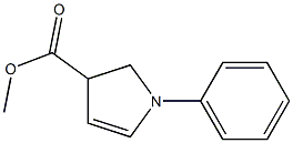 4,5-Dihydro-1-phenyl-1H-pyrrole-4-carboxylic acid methyl ester Struktur
