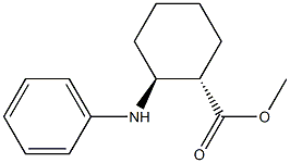 (1S,2S)-2-(Phenylamino)cyclohexane-1-carboxylic acid methyl ester Structure