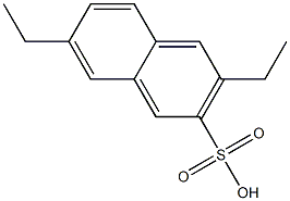 3,7-Diethyl-2-naphthalenesulfonic acid Struktur