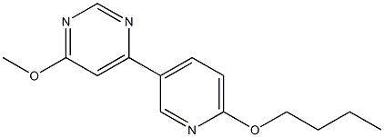 4-(6-butoxypyridin-3-yl)-6-methoxypyrimidine Struktur
