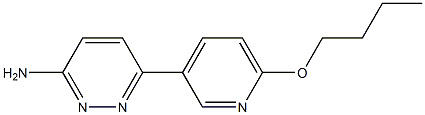 6-(6-butoxypyridin-3-yl)pyridazin-3-amine Struktur