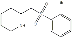2-(2-Bromo-benzenesulfonylmethyl)-piperidine Struktur