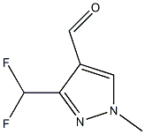 3-difluoromethyl-4-formyl-1-methyl-1H-pyrazole Struktur