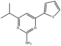 2-Amino-4-(2-thienyl)-6-(iso-propyl)pyrimidine Struktur