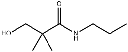 3-hydroxy-2,2-dimethyl-N-propylpropanamide Struktur