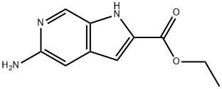ethyl 5-amino-1H-pyrrolo[2,3-c]pyridine-2-carboxylate Struktur