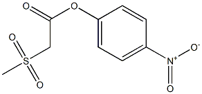 4-nitrophenyl 2-methanesulfonylacetate Struktur