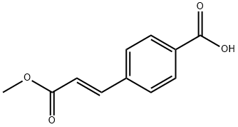 (E)-4-(3-methoxy-3-oxoprop-1-en-1-yl)benzoic acid Struktur