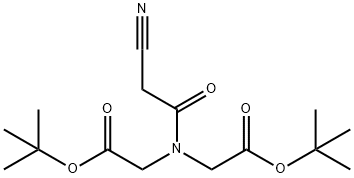 2,2'-((2-氰基乙酰基)氮雜二基)二乙酸二叔丁酯 結(jié)構(gòu)式