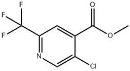 4-Pyridinecarboxylic acid, 5-chloro-2-(trifluoromethyl)-, methyl ester Struktur