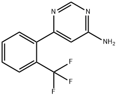 4-Amino-6-(2-trifluoromethylphenyl)pyrimidine Struktur