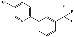 3-AMINO-6-(3-TRIFLUOROMETHYLPHENYL)PYRIDINE Struktur