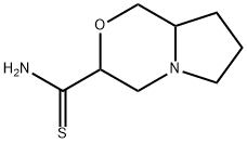 hexahydro-1H-pyrrolo[2,1-c]morpholine-3-carbothioamide Struktur