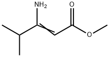 3-Amino-4-methylpent-2-enoic acid methyl ester Struktur
