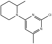 2-Chloro-4-(2-methylpiperidin-1-yl)-6-methylpyrimidine Struktur