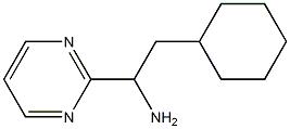 2-cyclohexyl-1-(pyrimidin-2-yl)ethan-1-amine Struktur