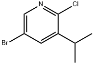 5-bromo-2-chloro-3-(propan-2-yl)pyridine Struktur