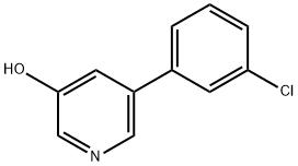 3-Hydroxy-5-(3-chlorophenyl)pyridine Struktur