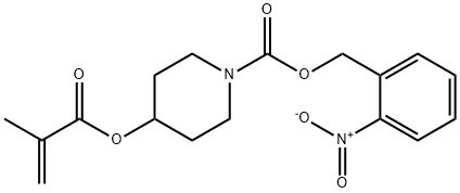 (2-NITROPHENYL)METHYL 4-(METHACRYLOYLOXY)PIPERIDINE-1-CARBOXYLATE Struktur