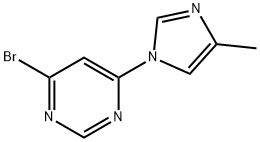 4-Bromo-6-(4-methylimidazol-1-yl)pyrimidine Struktur
