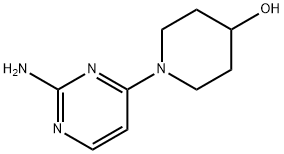2-Amino-4-(4-hydroxypiperidin-1-yl)pyrimidine Struktur