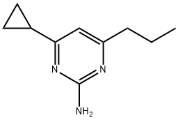 2-amino-4-(n-propyl)-6-cyclopropylpyrimidine Struktur