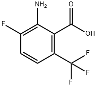 Benzoic acid, 2-amino-3-fluoro-6-(trifluoromethyl)- Struktur