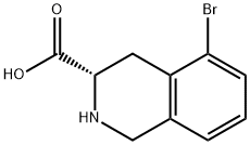 (S)-5-Bromo-1,2,3,4-tetrahydroisoquinoline-3-carboxylic acid Struktur
