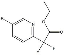 Ethyl 2,2-difluoro-2-(5-fluoropyridin-2-yl)acetate Struktur
