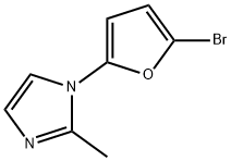 2-Bromo-5-(2-methylimidazol-1-yl)furan Struktur