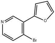4-Bromo-3-(2-furyl)pyridine Struktur