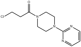 3-chloro-1-[4-(pyrimidin-2-yl)piperazin-1-yl]propan-1-one Struktur