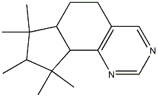 7,7,8,9,9-pentamethyl-6,6a,7,8,9,9a-hexahydro-5H-cyclopenta[h]quinazoline Struktur