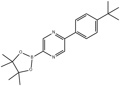 5-(4-tert-Butylphenyl)pyrazine-2-boronic acid pinacol ester Struktur