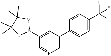 5-(4-Trifluoromethylphenyl)pyridine-3-boronic acid pinacol ester Struktur