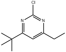 2-chloro-4-ethyl-6-(tert-butyl)pyrimidine Struktur