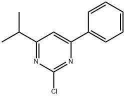 2-Chloro-4-phenyl-6-(iso-propyl)pyrimidine Struktur
