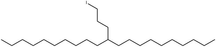 1-碘-4-癸基十四烷 結構式