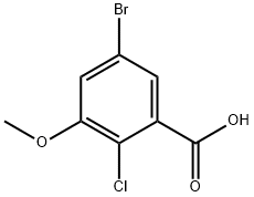 5-Bromo-2-chloro-3-methoxybenzoic acid, 1415467-76-3, 結(jié)構(gòu)式