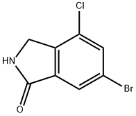 6-Bromo-4-chloro-1-isoindolinone Struktur